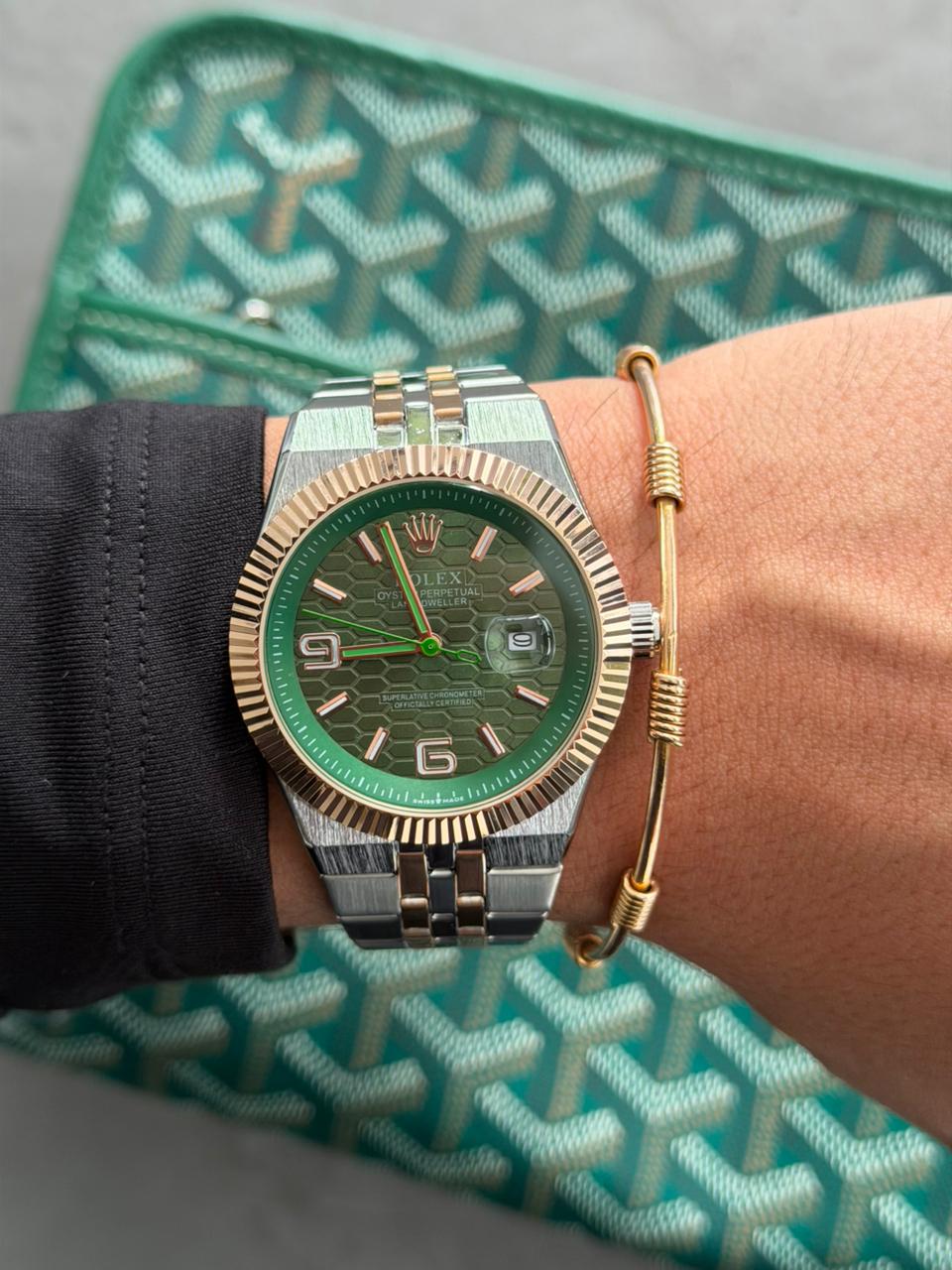 Rlx Luxe Bicolor Oro Rosa Tablero Verde