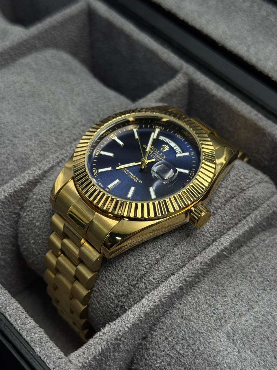 Rlx RSP Dorado Tablero Azul Oscuro