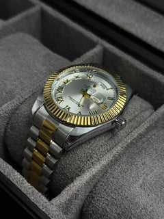 Rlx Roman Bicolor Dorado Tablero Plateado