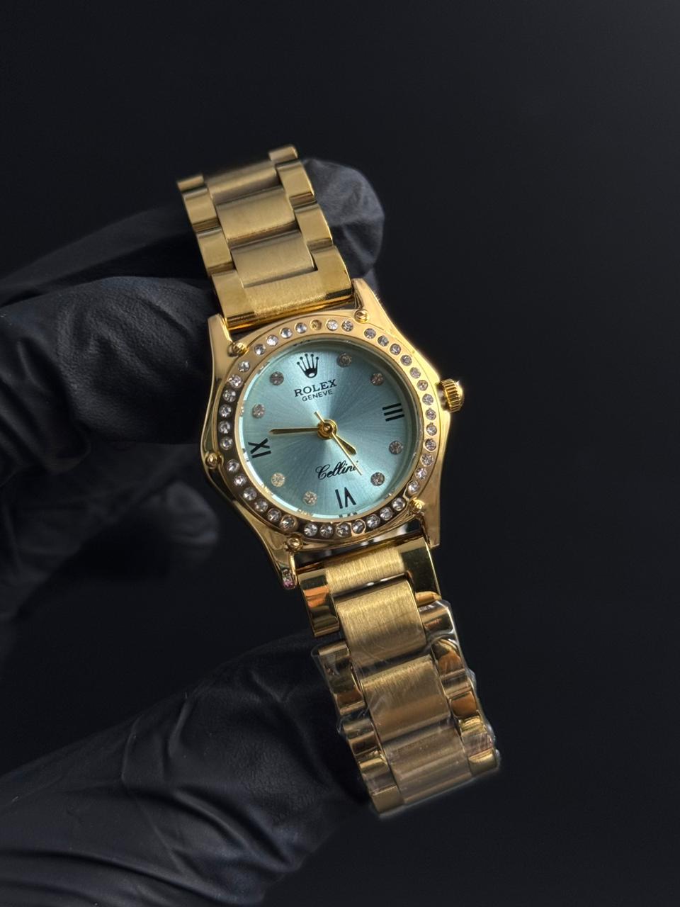 Rlx Mujer Dorado Tablero Verdoso