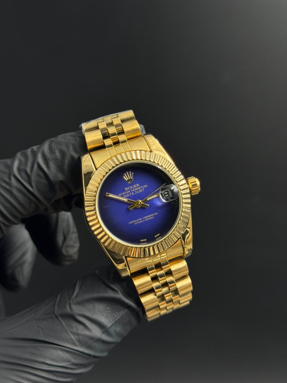 Rlx Day Mujer Dorado Tablero Azul