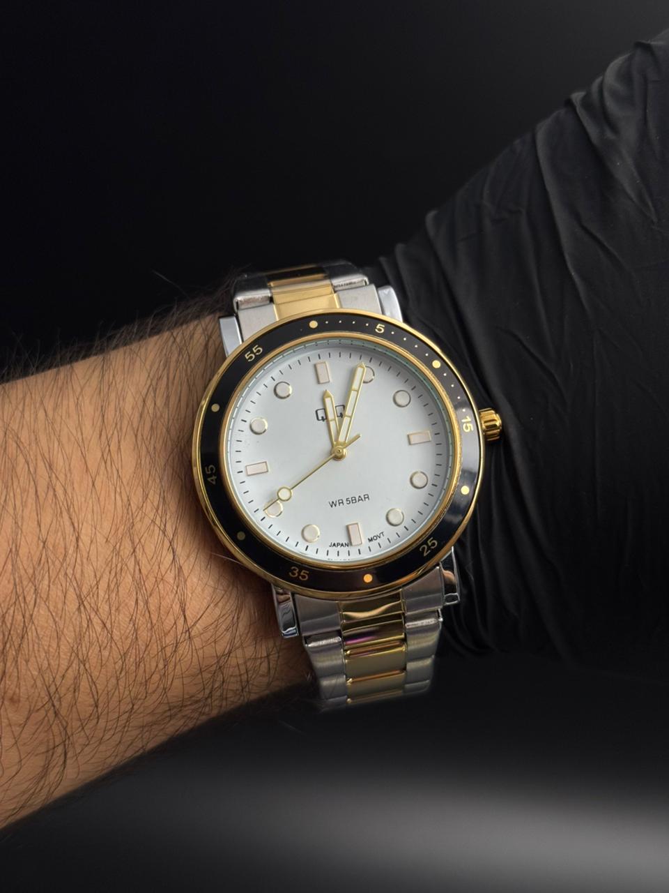 QYQ G14 Bicolor Dorado Tablero Blanco Bisel Negro