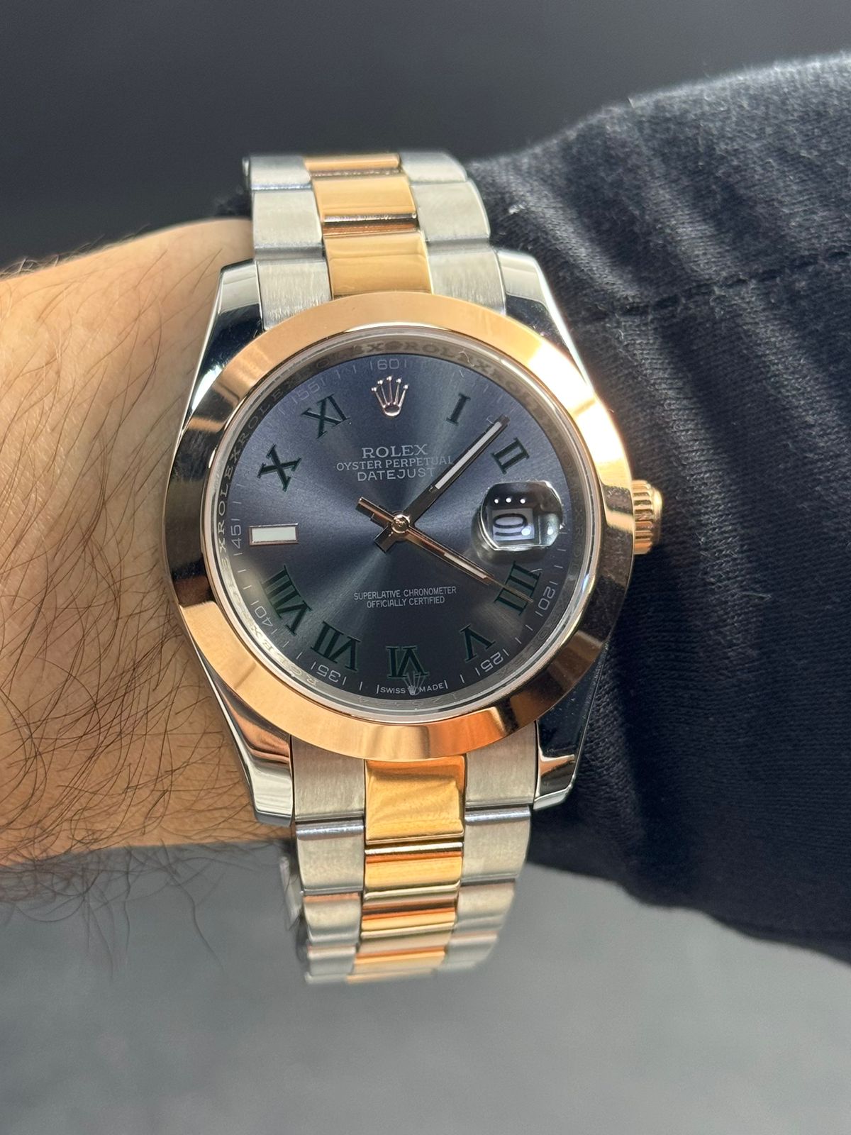 Rlx Luxury Bicolor Dorado Tablero Gris Oscuro