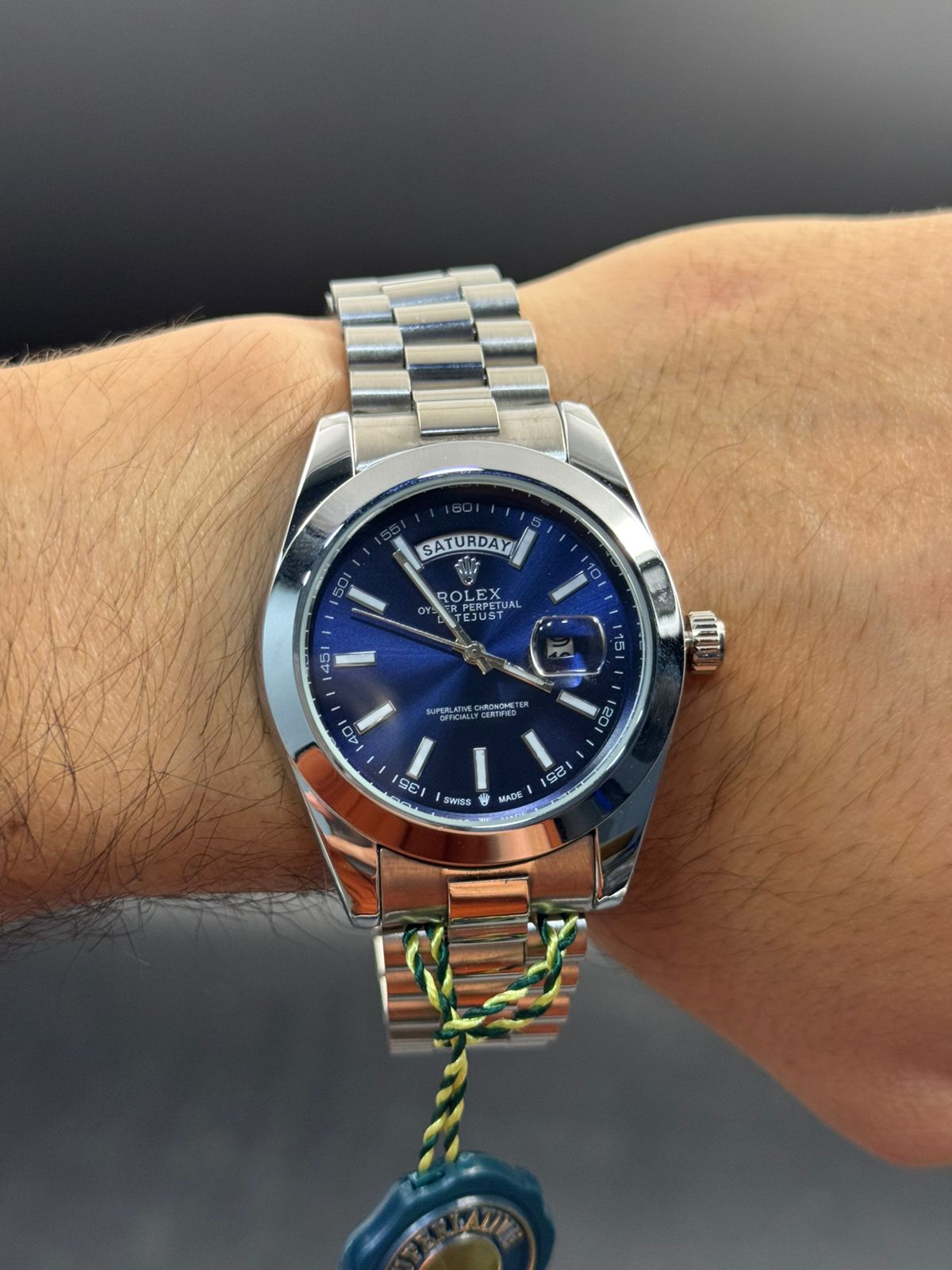 Rlx RSP Plateado Tablero Azul Oscuro