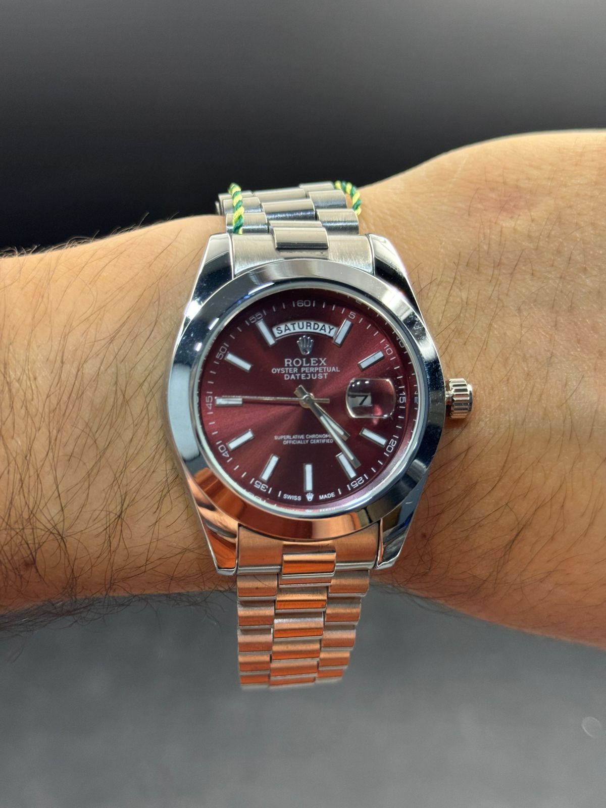 Rlx RSP liso  Plateado Tablero Rojo