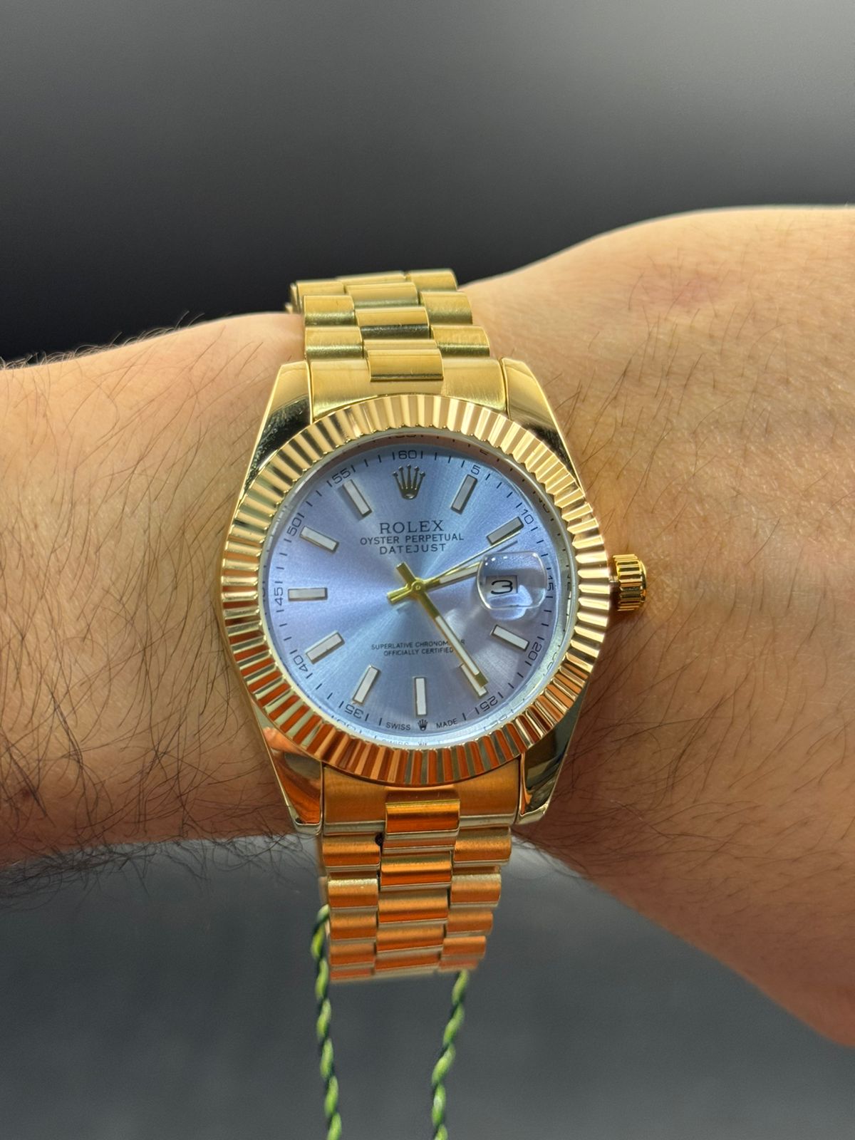 Rlx RSP Dorado Tablero Azul Claro