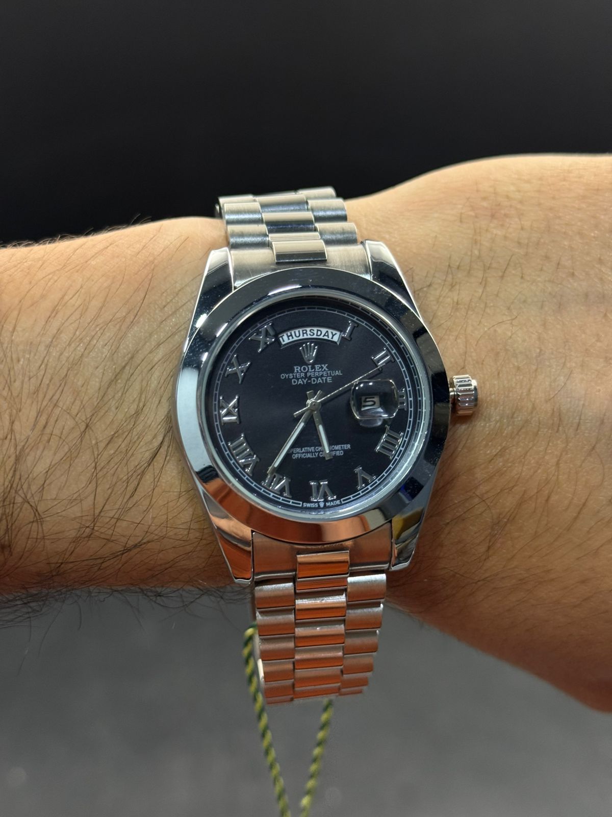 Rlx Roman Liso Plateado Tablero Negro