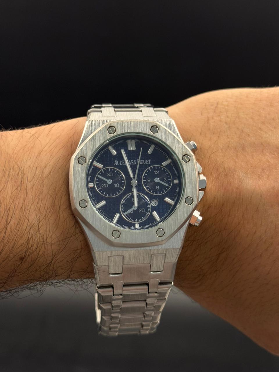 Admrs 2026 Crono Plateado Tablero Azul