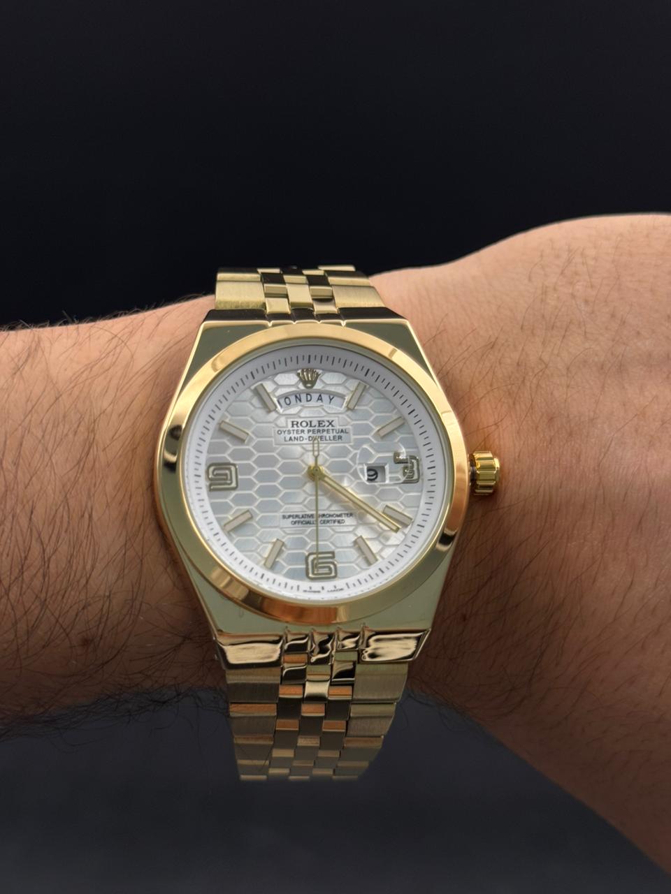 Rlx Lx Liso Dorado Tablero Plateado