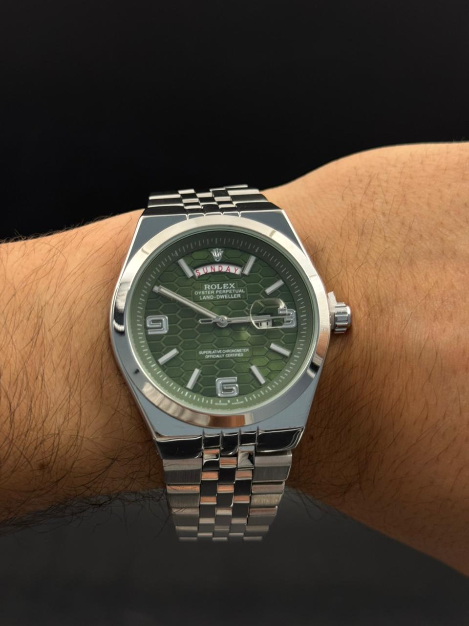 Rlx Lx Liso Plateado Tablero Verde