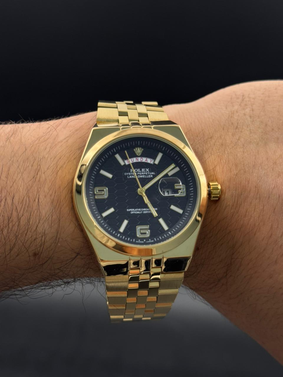 Rlx Arabe Liso Dorado Tablero verde