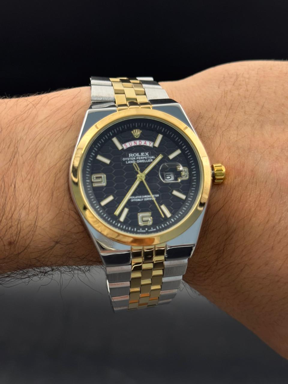 Rlx Lx Liso Bicolor Dorado Tablero Negro