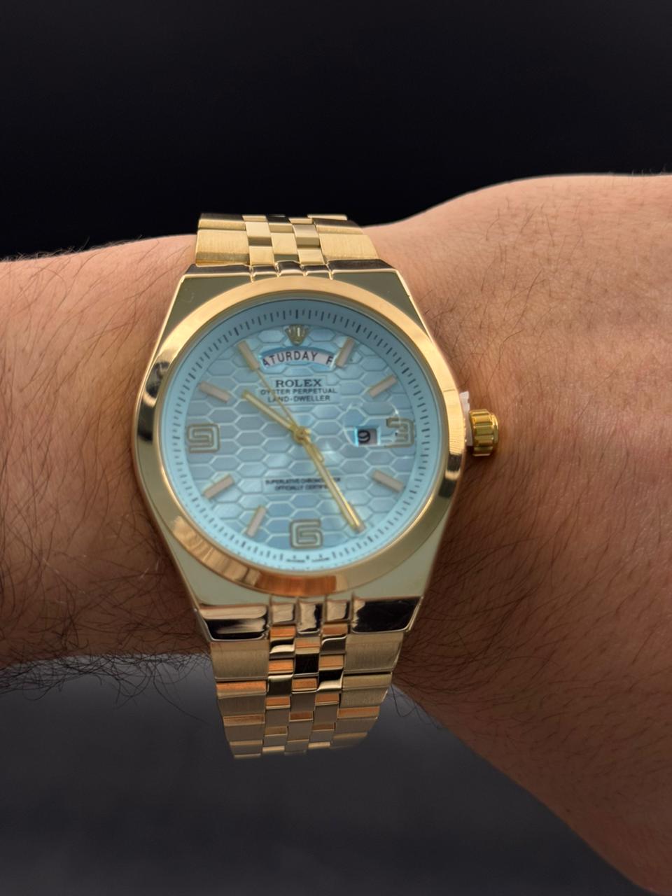 Rlx Lx Liso Dorado Tablero Azul