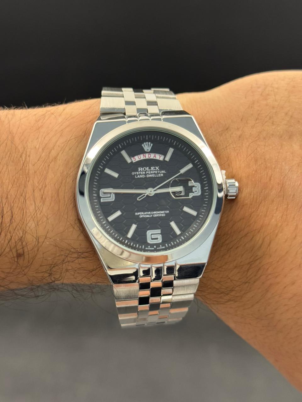 Rlx Lx Liso Plateado Tablero Negro