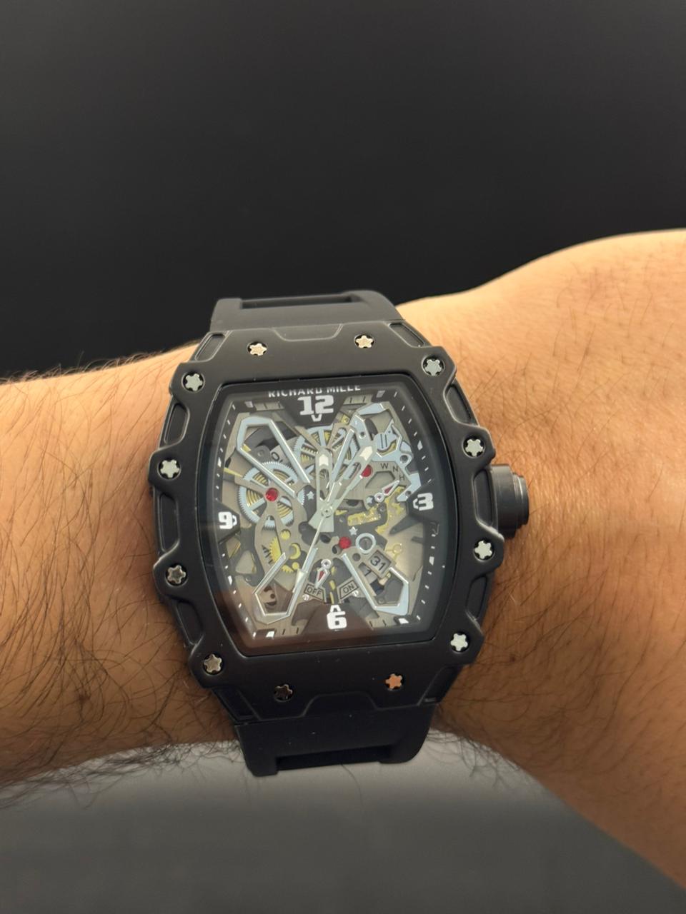 Rchrd Mll 2026 Goma Negra Tablero Plateado Negro