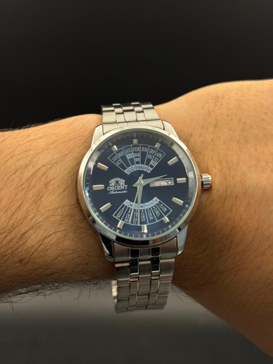 Ornt Calendar Plateado Tablero Azul