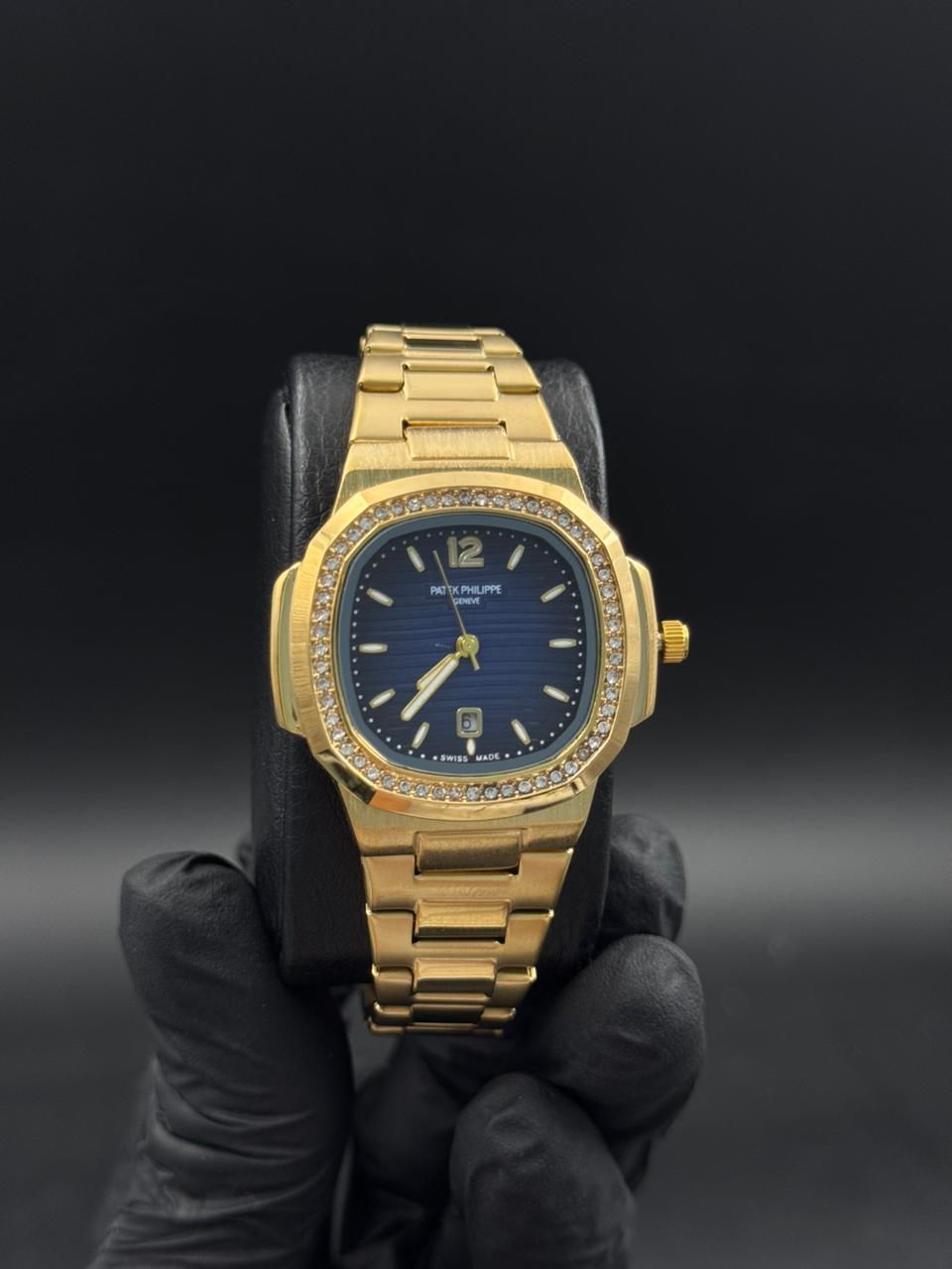 Ptk Circones Mujer Dorado Tablero Azul