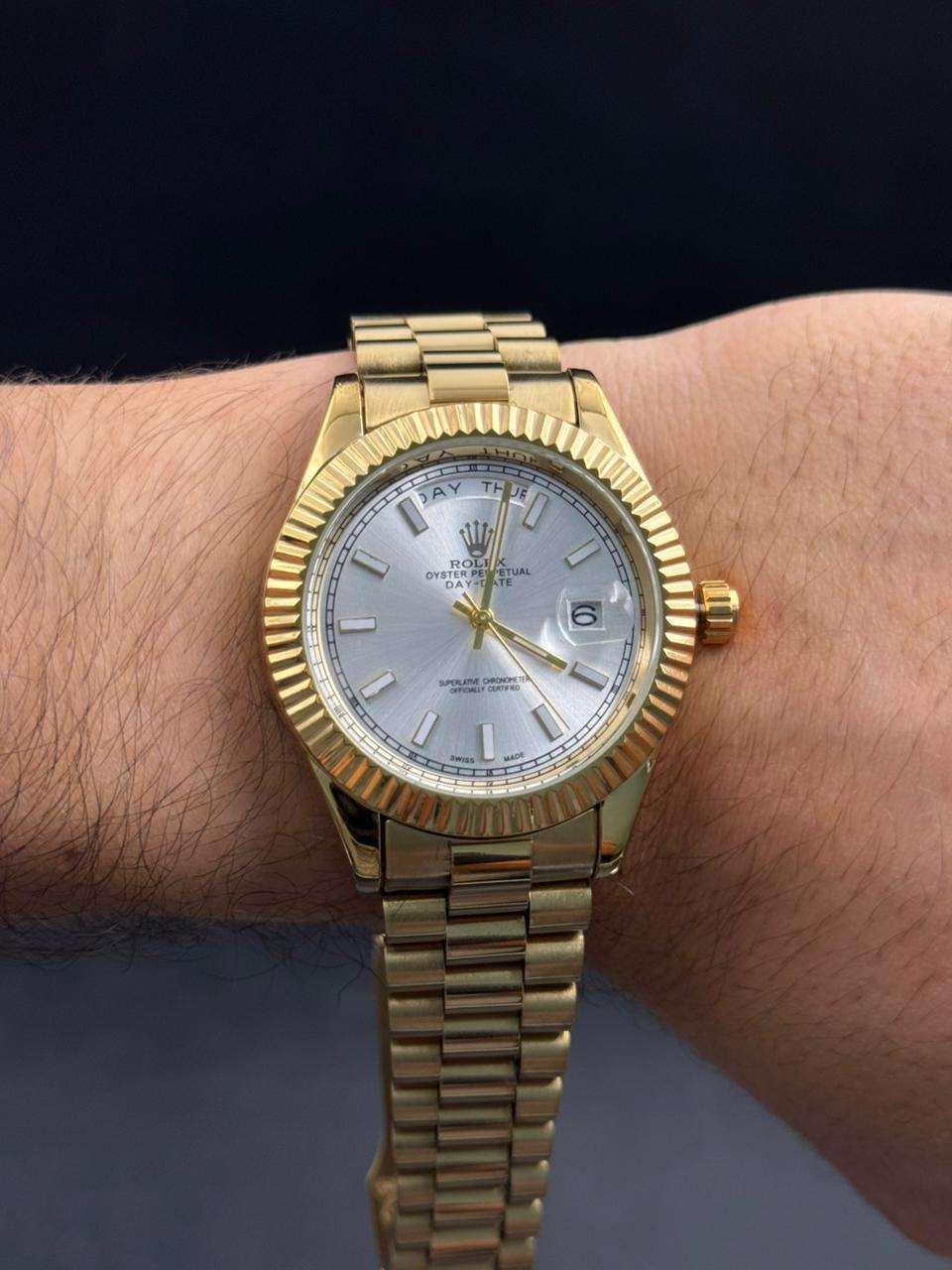 Rlx President Dorado Tablero Plateado