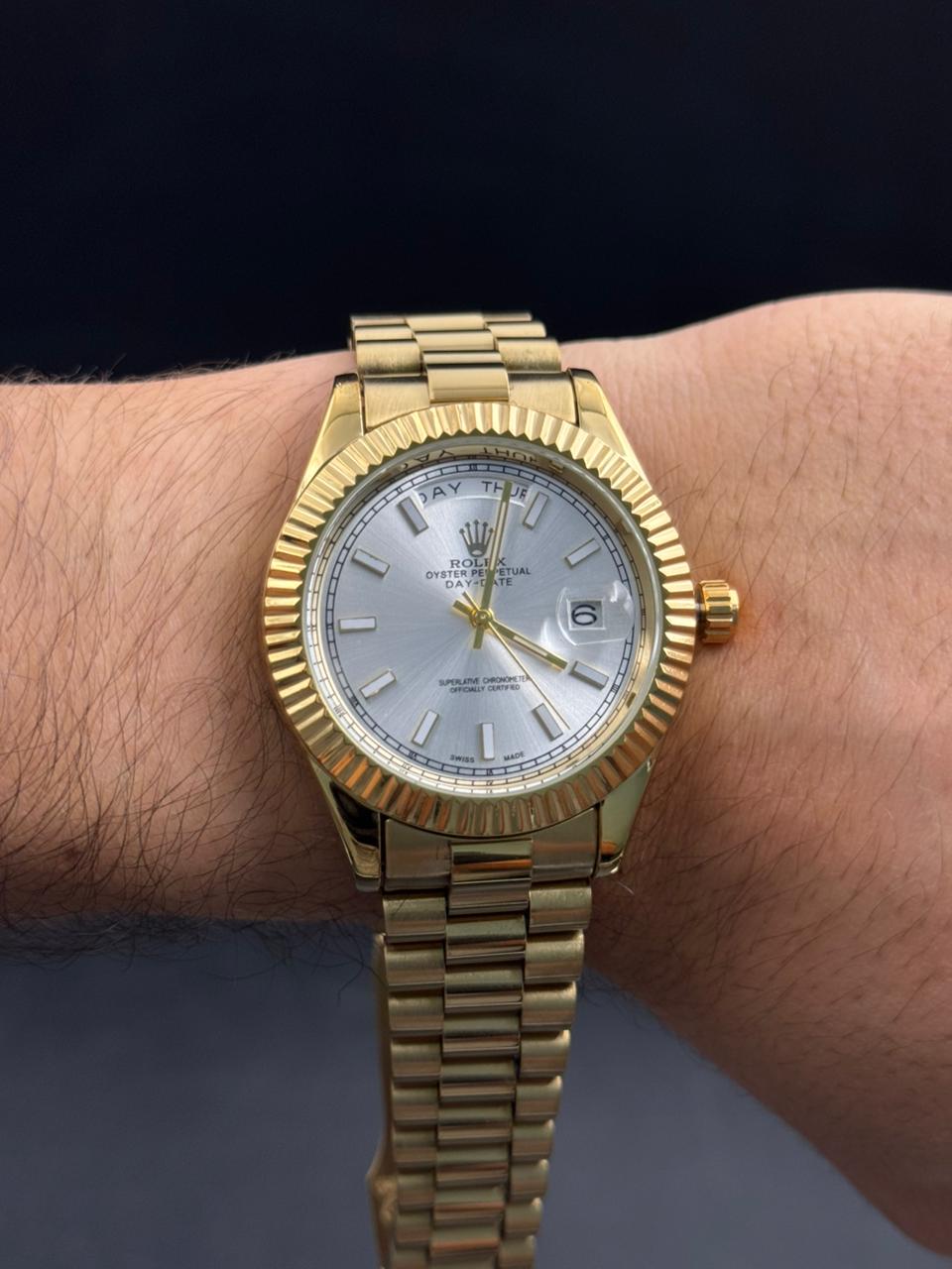 Rlx President Dorado Tablero Plateado