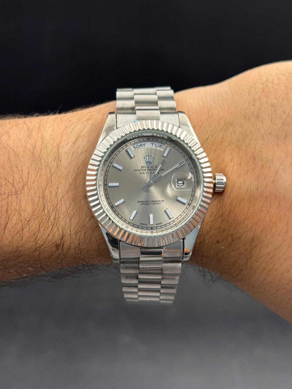 Rlx President Plateado Tablero Gris