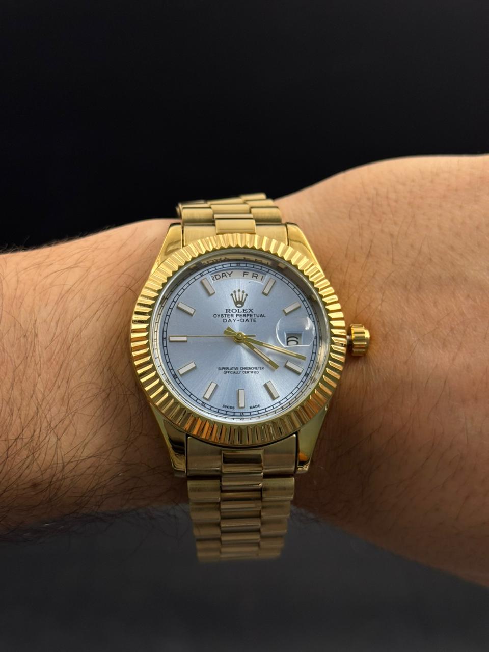 Rlx President Dorado Tablero Azul  Claro