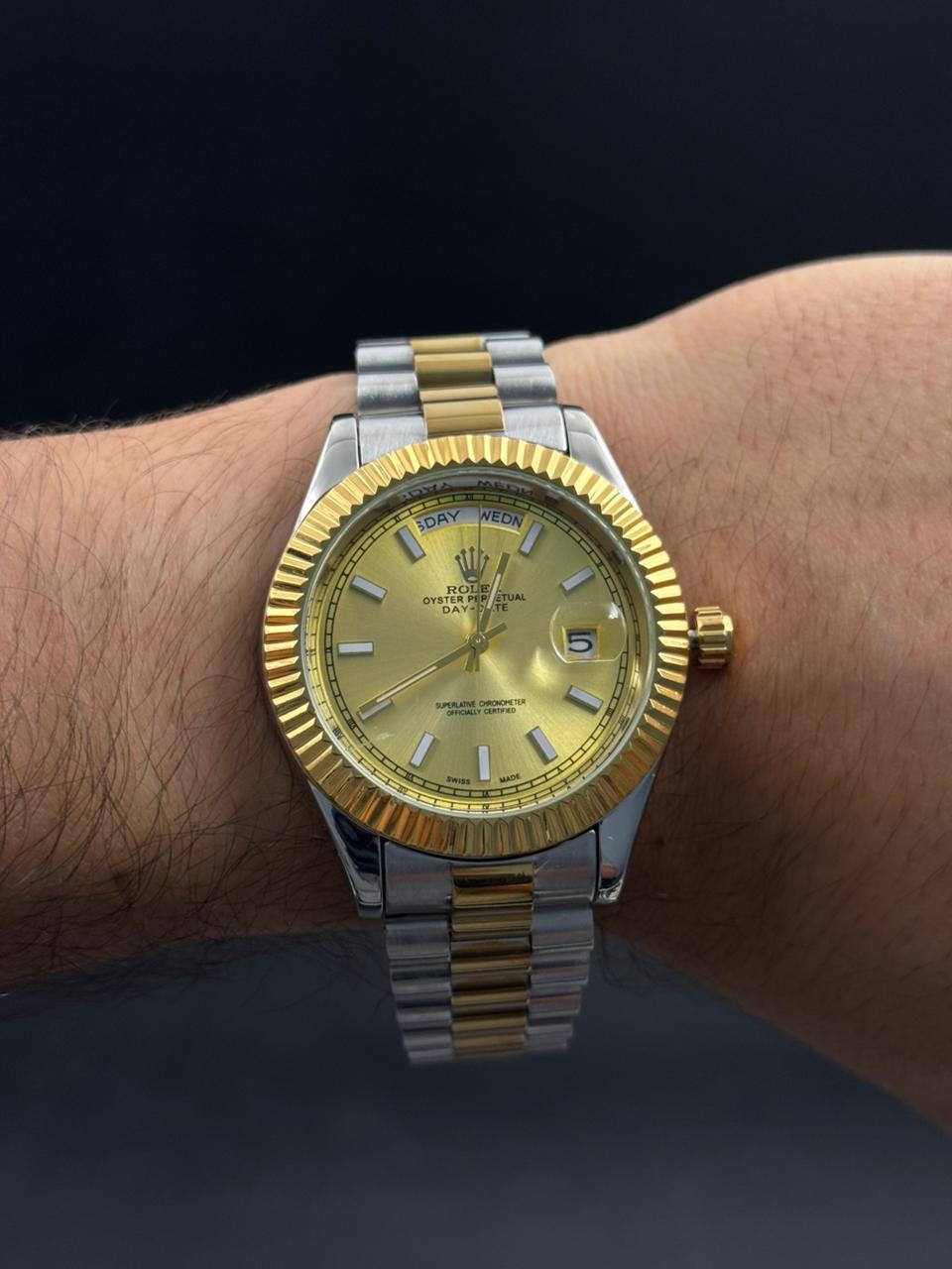 Rlx President Bicolor Dorado Tablero Dorado