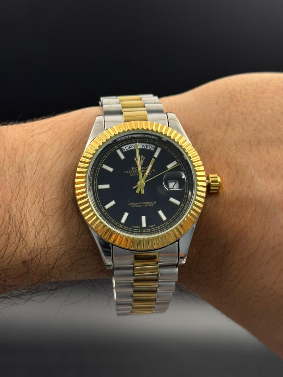 Rlx President Bicolor Dorado Tablero Negro