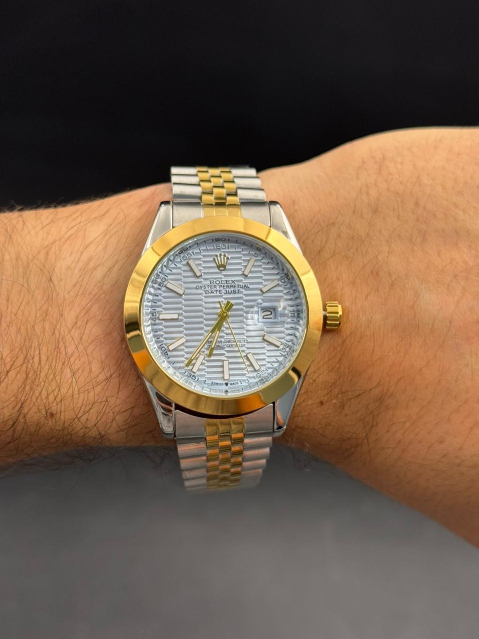 Rlx RSP Texturizado Bicolor Dorado Tablero Azul