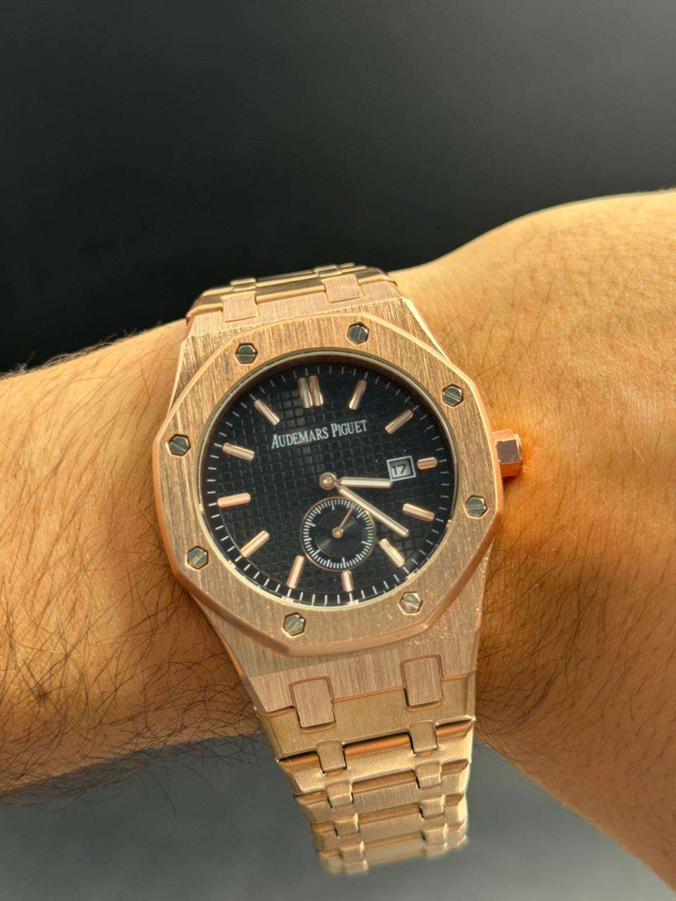 Admrs Royale Metalico Oro Rosa Tablero Negro