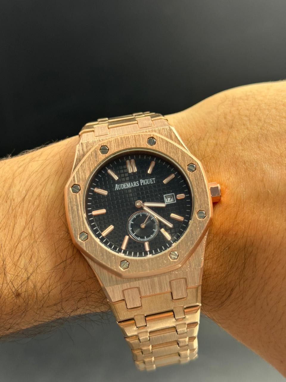 Admrs Royale Metalico Oro Rosa Tablero Negro