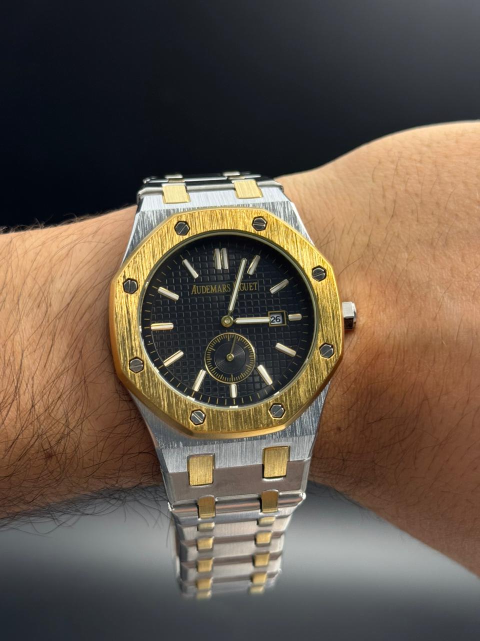 Admrs Royale Metalico Bicolor Dorado Tablero Negro