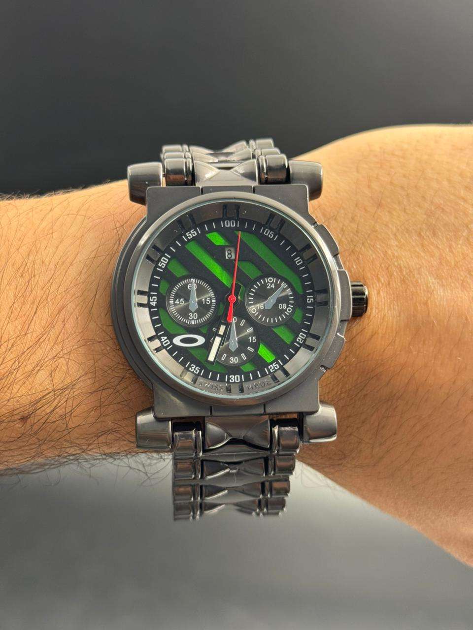 Okl 2026 Metalico Negro Tablero Negro Verde