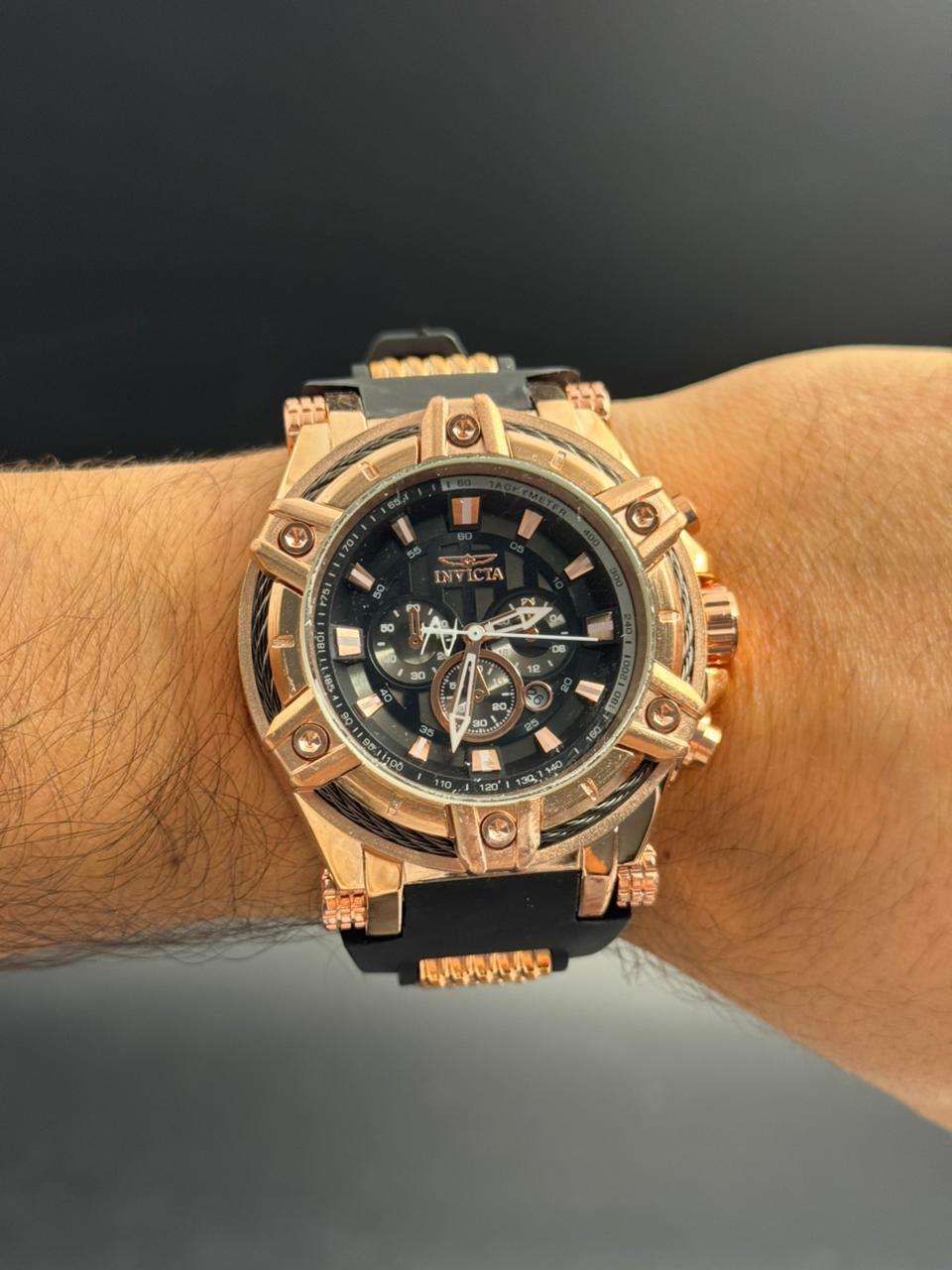 Invct 255 Goma Negra Tablero Negro Oro Rosa