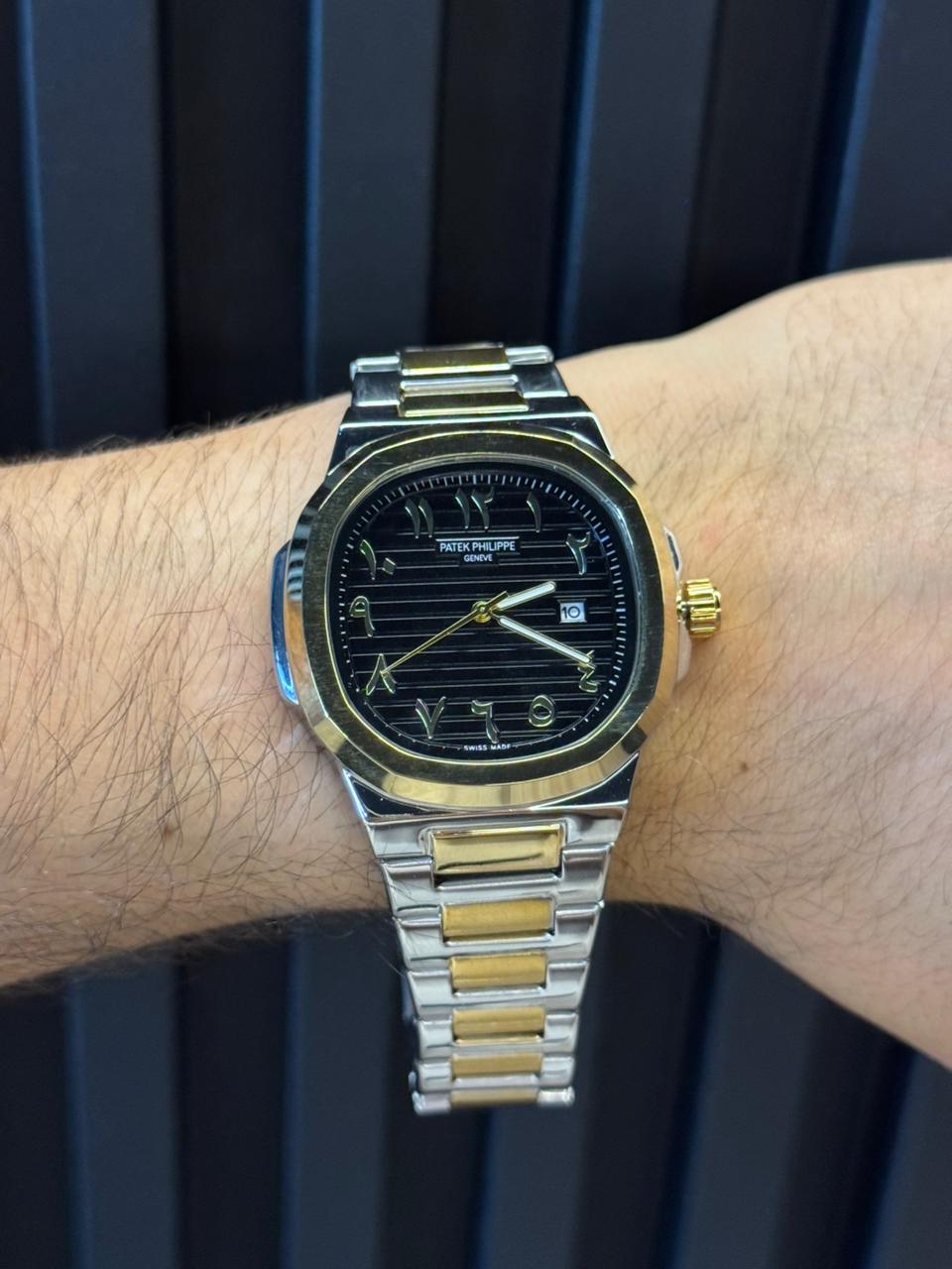 Ptk Arabe Bicolor Dorado Tablero Negro