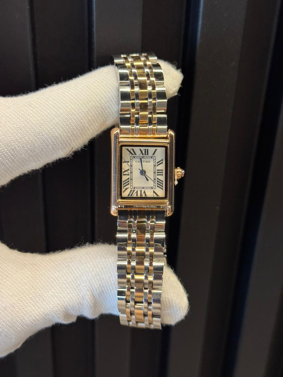 Crtr Metalico Mujer Bicolor Oro Rosa Tablero Blanco