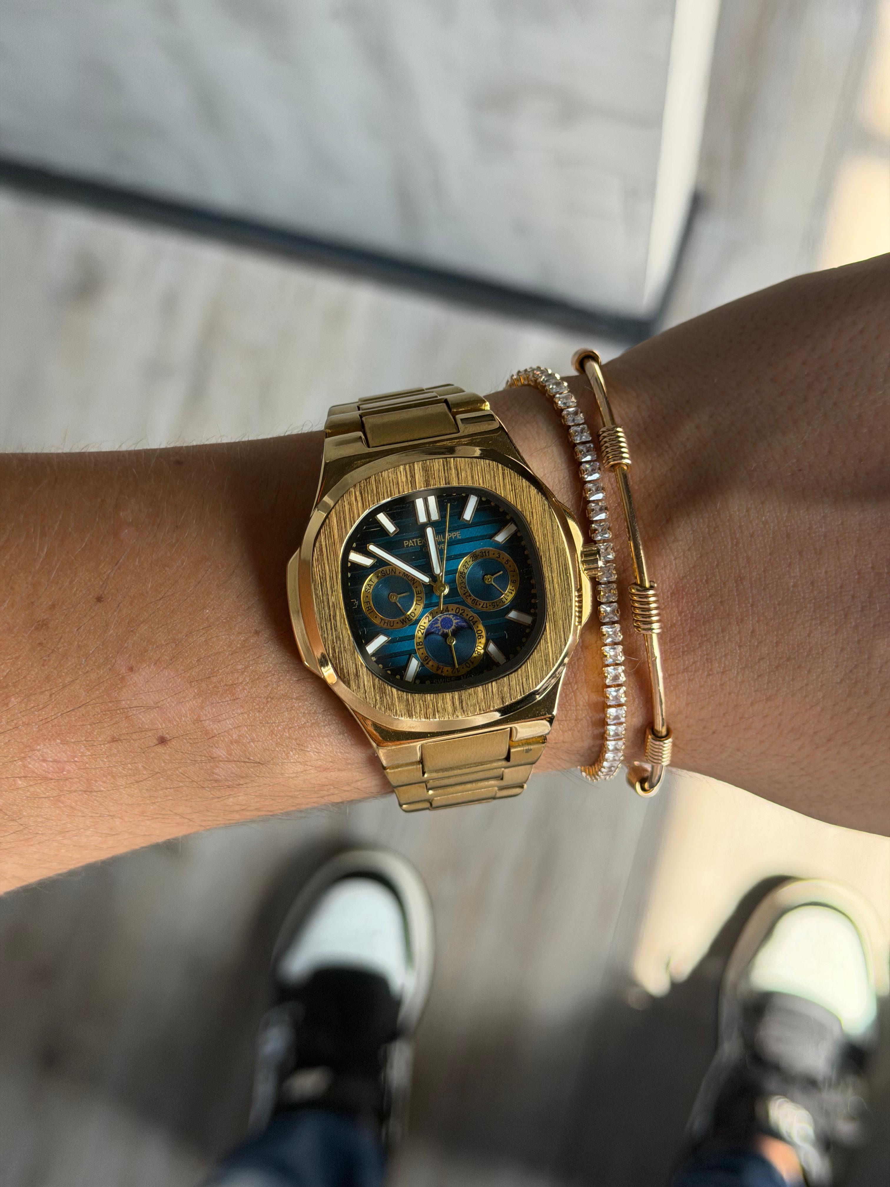 Ptk Funcional Dorado Tablero Azul