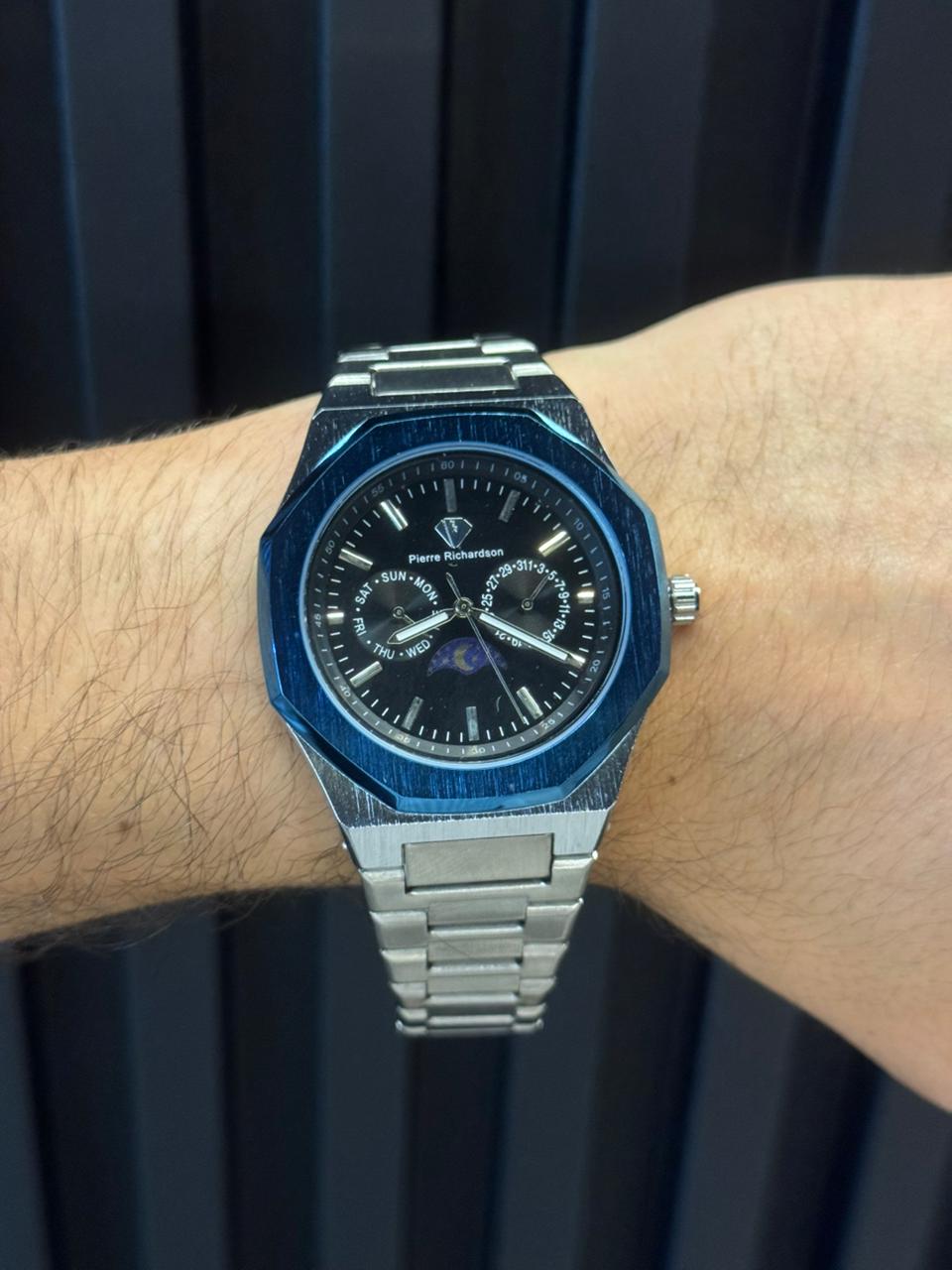 Prr Rchrdson Plateado Tablero Negro Azul