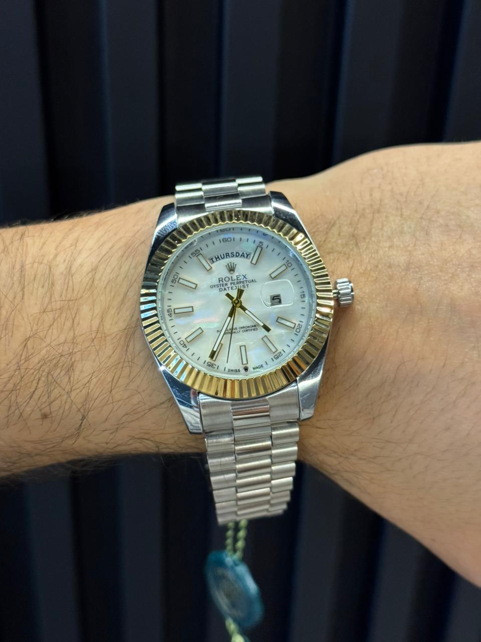 Rlx RSP Plateado Tablero Blanco Dorado