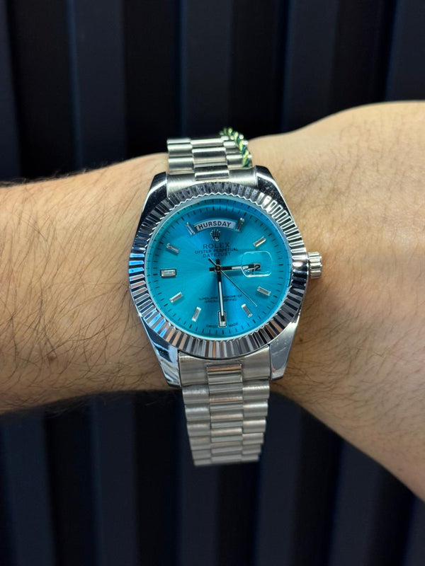 Rlx RSP Plateado Tablero Azul Claro