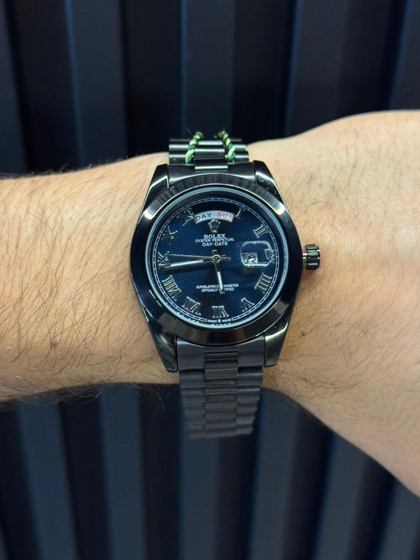Rlx Roman Liso Negro Tablero Azul