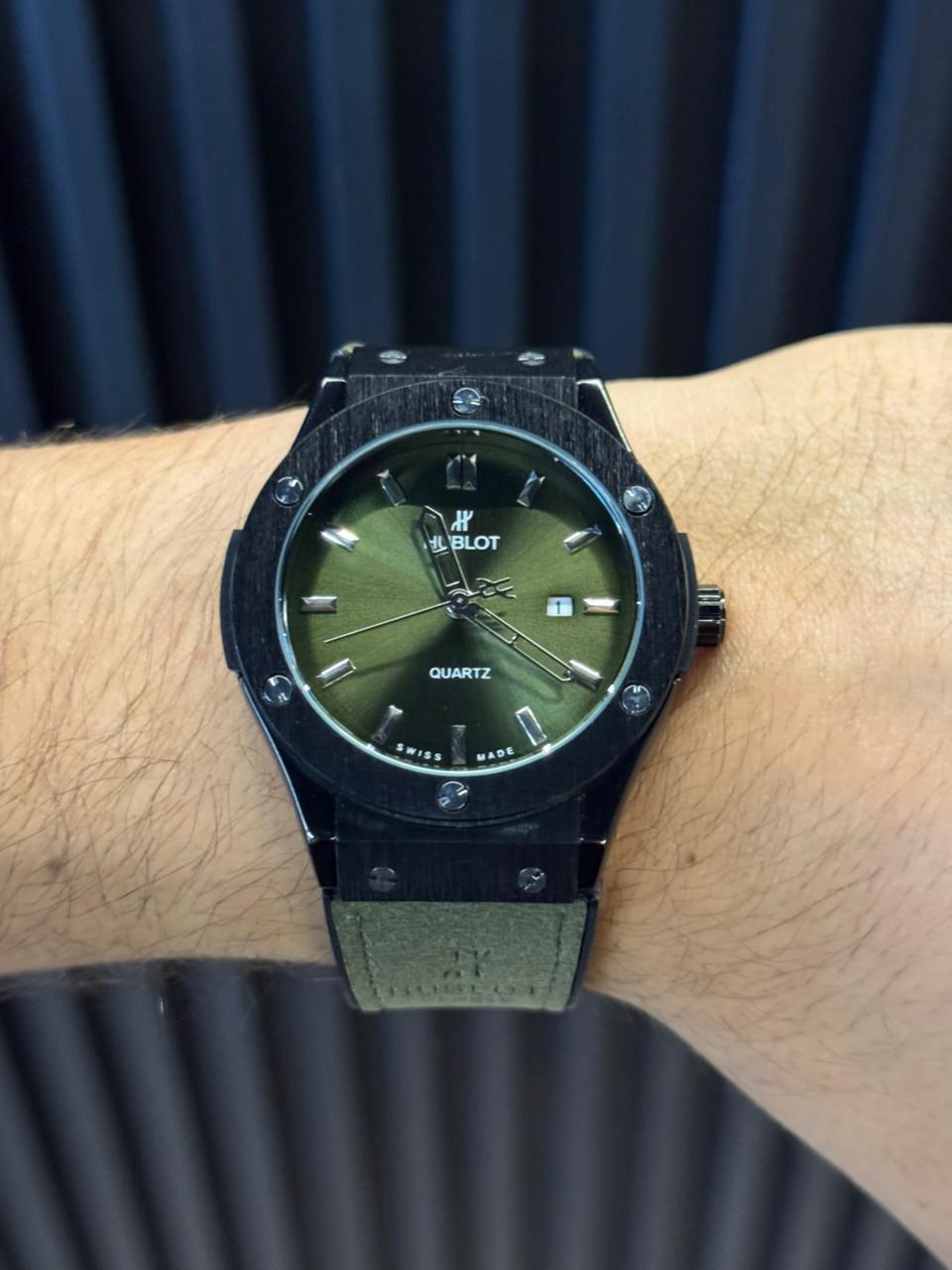 Hblt New Cuero Verde Tablero Verde Negro