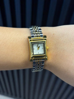 Gcci Mujer New Bicolor Dorado Tablero Blanco