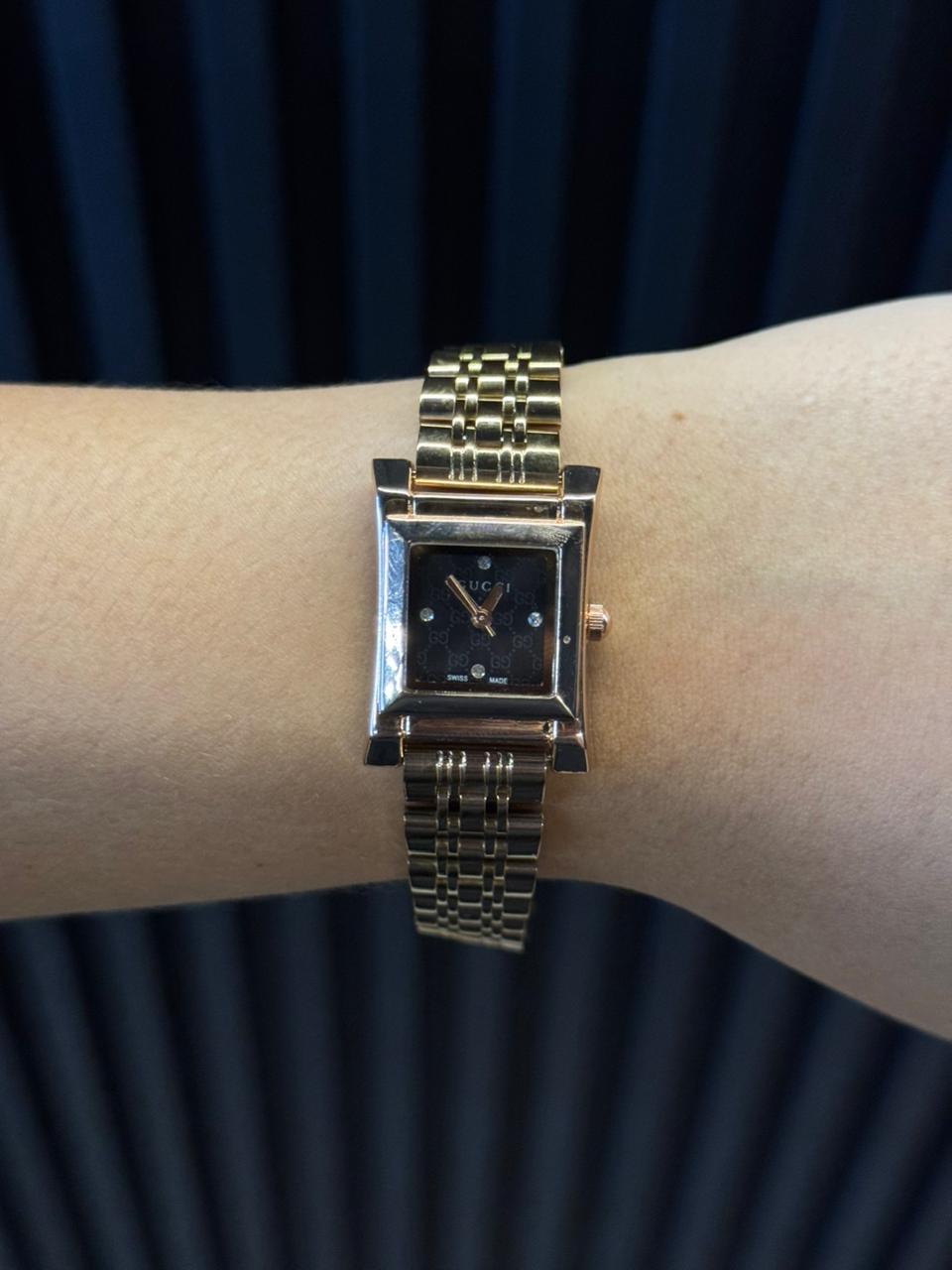 Gcci Mujer New Oro Rosa Tablero Negro