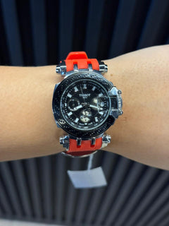 Tsst New Mujer Goma Roja Tablero Negro