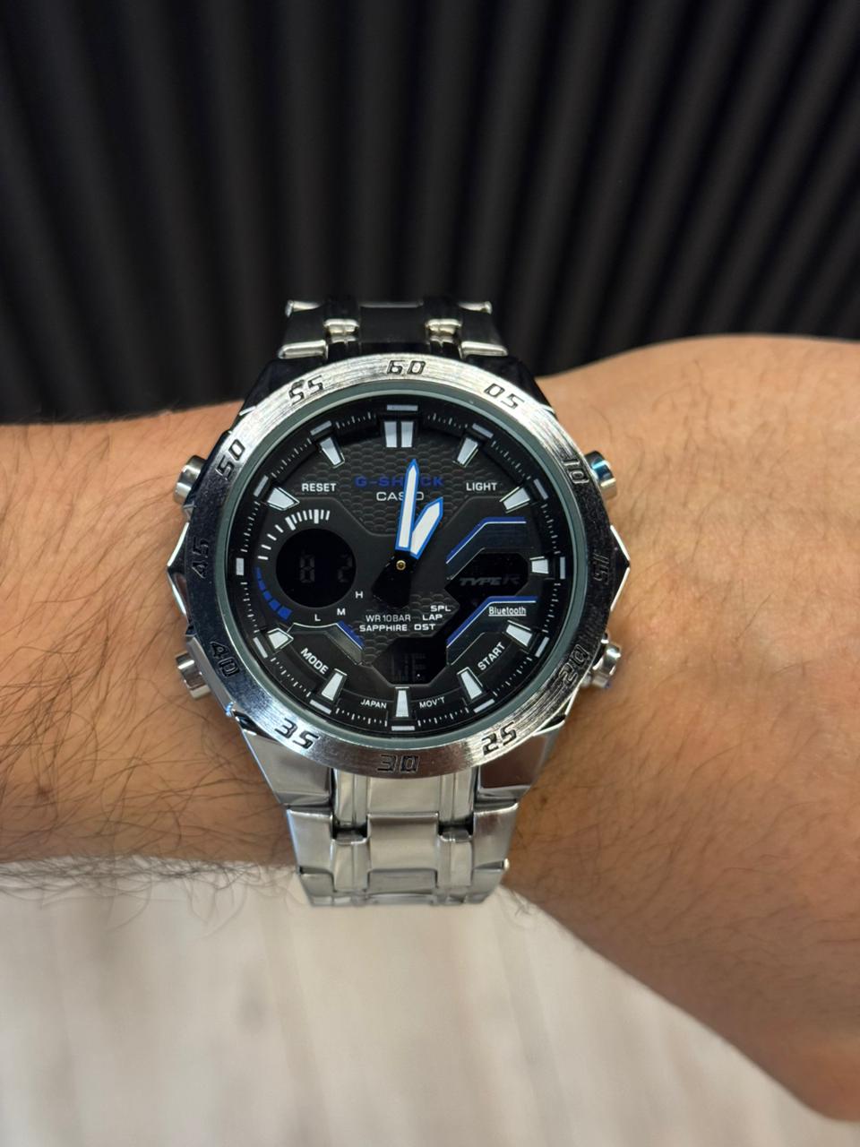 G-shck GTS Plateado Tablero Negro Azul