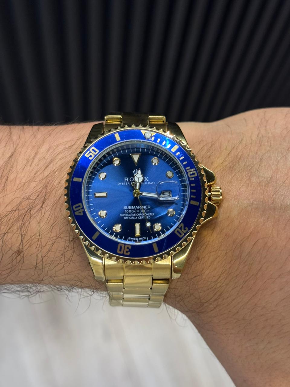 Rlx 2026 Submariner Dorado Tablero Azul