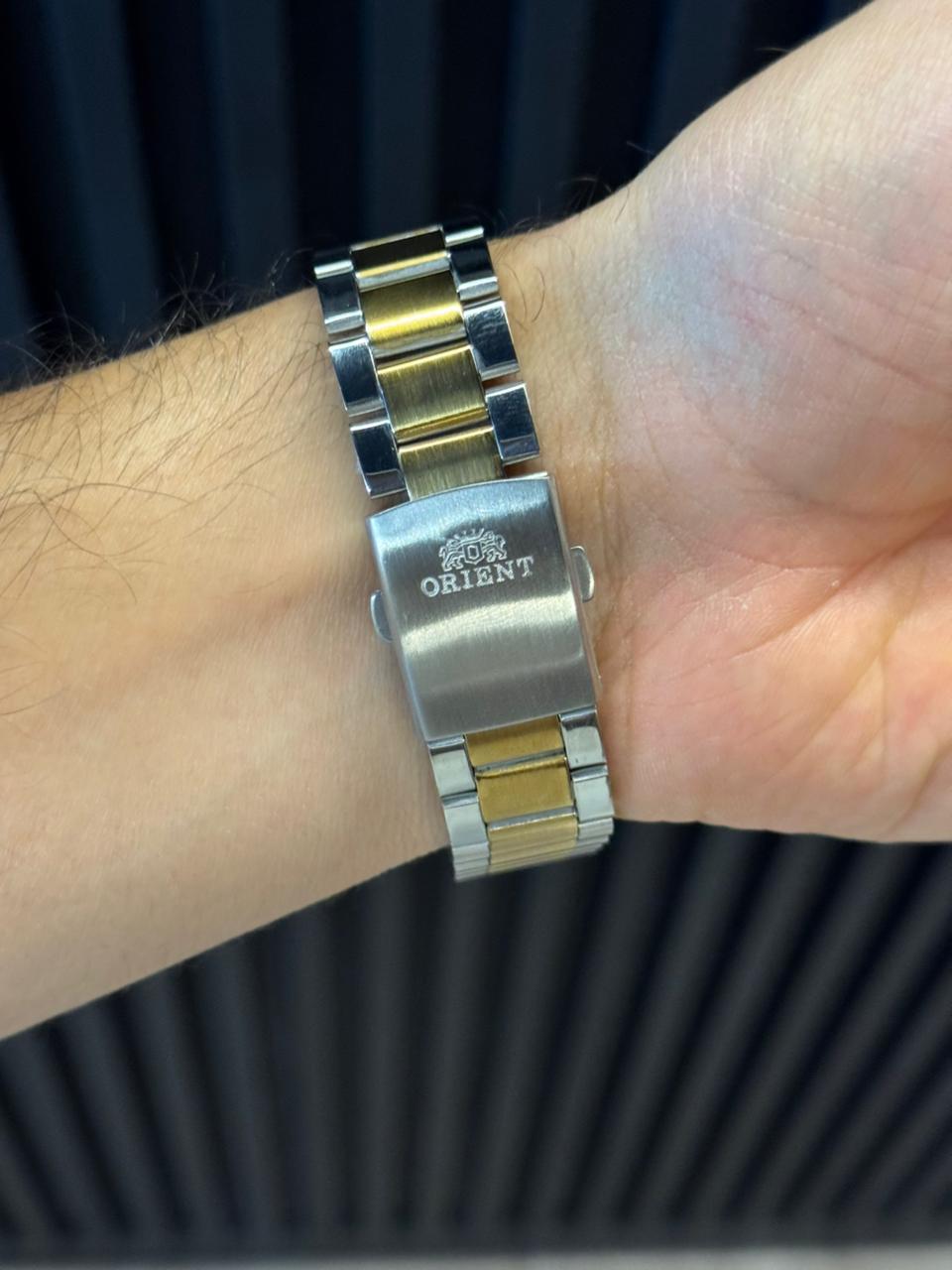 Ornt Análogo Bicolor Dorado Tablero Negro