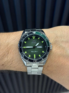 Ornt Metálico G15 Plateado Tablero Verde Negro