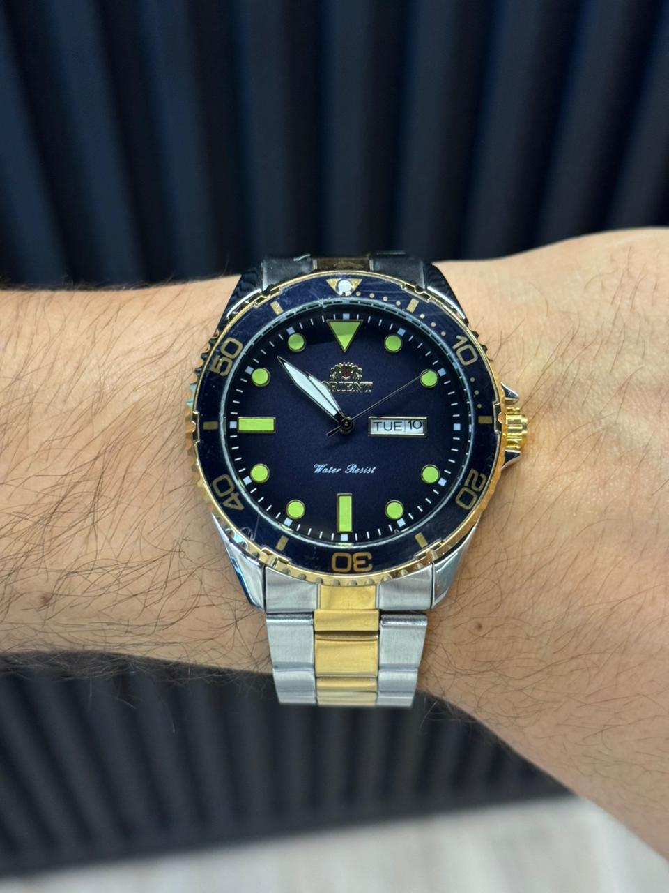 Ornt Metalico G15 Bicolor Dorado Tablero Azul