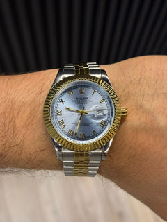 Rlx President Roman Bicolor Dorado Tablero Azul